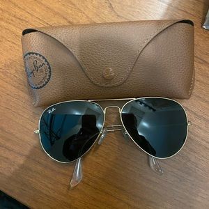 Black and Gold Raybans